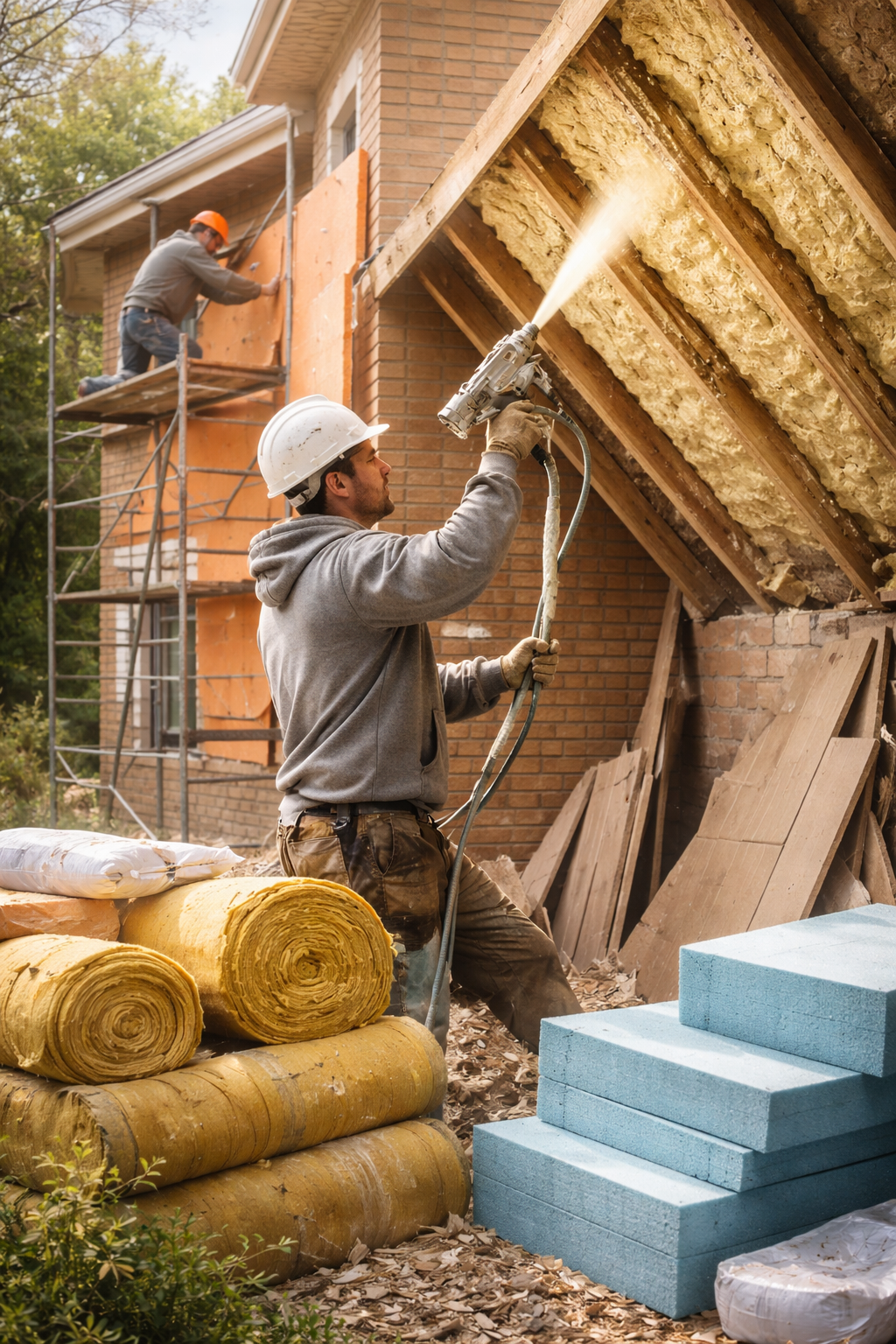 Утепление домов в Оренбурге под ключ от 4271 руб/м2 | Профессионально — ТепломастерРнб